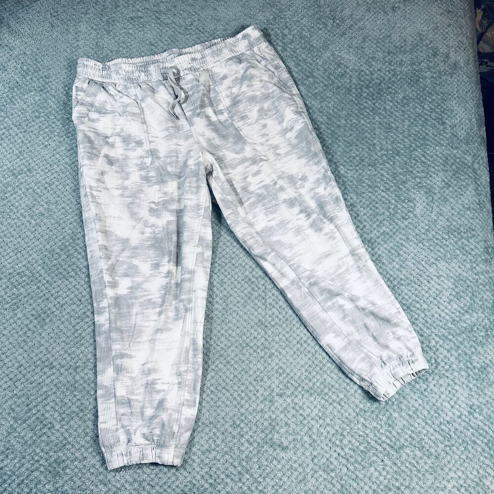 Athleta Gray Tie-Dye Joggers